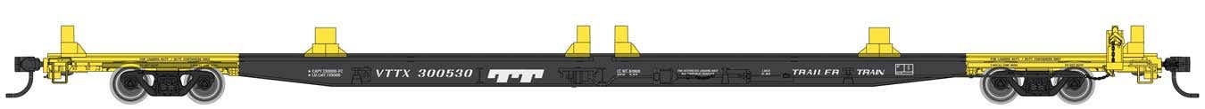 Walthers 910-5543 HO VTTX 85' General American G85 Flatcar #300530