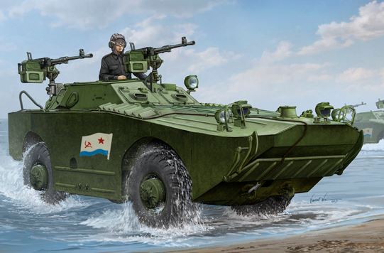 Trumpeter 05596 1:35 Russian BRDM-1 Amphibious Recon Vehicle Military Tank Kit