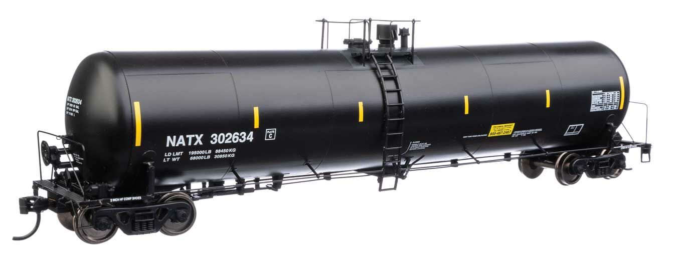 Walthers 920-100633 HO NATX 55' Trinity 30,145-Gallon Tank Car RTR #302634