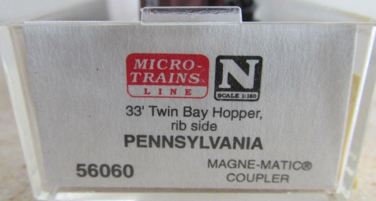 Micro-Trains 05600060 N Pennsylvania 33' Twin Bay Rib Side Hopper #220455 LN/Box
