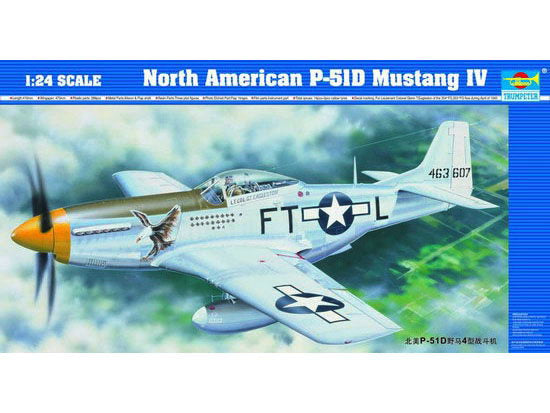 Trumpeter 02401 1:24 North American P-51D Mustang IV Military Aircraft Plane Kit