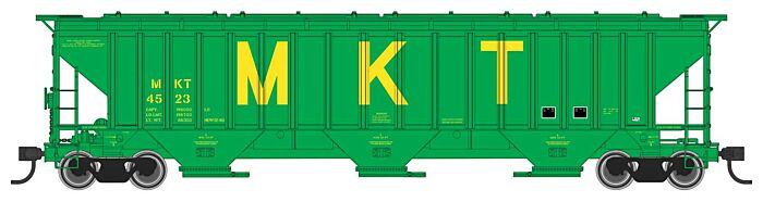 Walthers 910-49025 HO MKT 57' Trinity 4750 3-Bay Covered Hopper RTR #4523