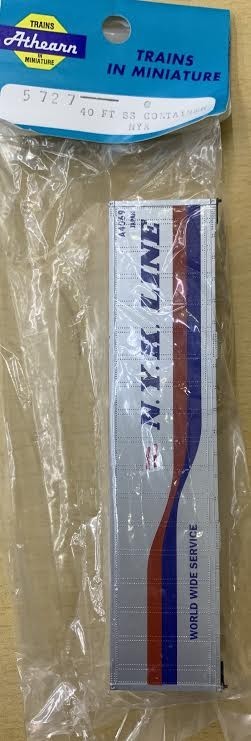 Athearn 5727 HO Scale NYK 40' Smooth Side Steel Container Assembled