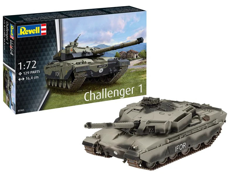 Revell of Germany 03365 1:72 Challenger 1 Tank Plastic Model Kit