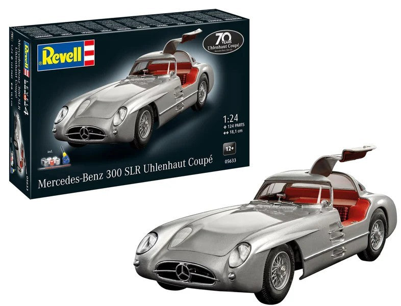 Revell of Germany 05633 1:24 1955 MB 300 SLR Uhlenhaut Coupe Plastic Model Kit