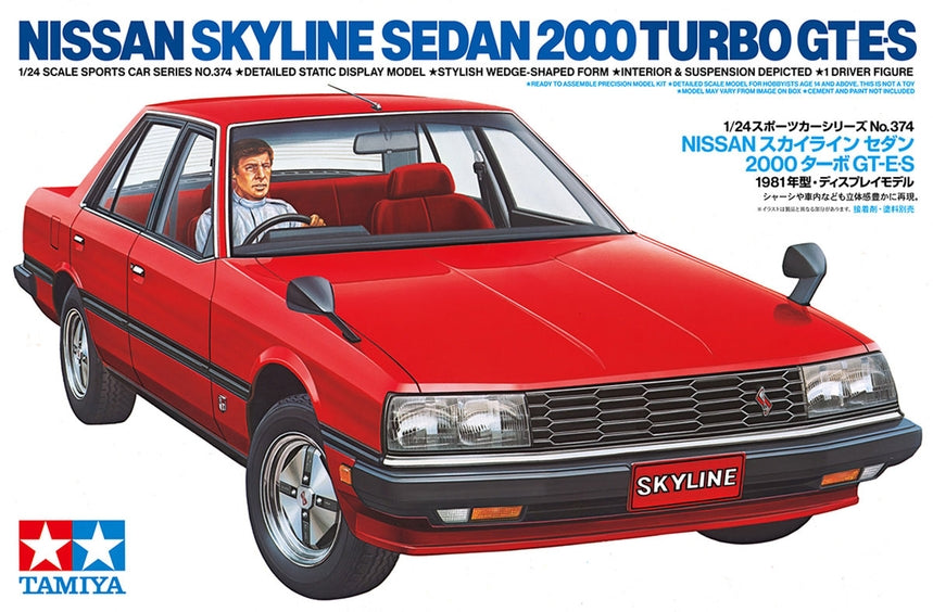 Tamiya 24374 1:24 Nissan Skyline Sedan 2000 Turbo Gt-E * S Plastic Model Kit