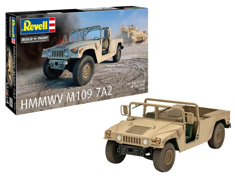 Revell of Germany 03366 1:35 HMMWV M1097A2 Military Vehicle Plastic Model Kit
