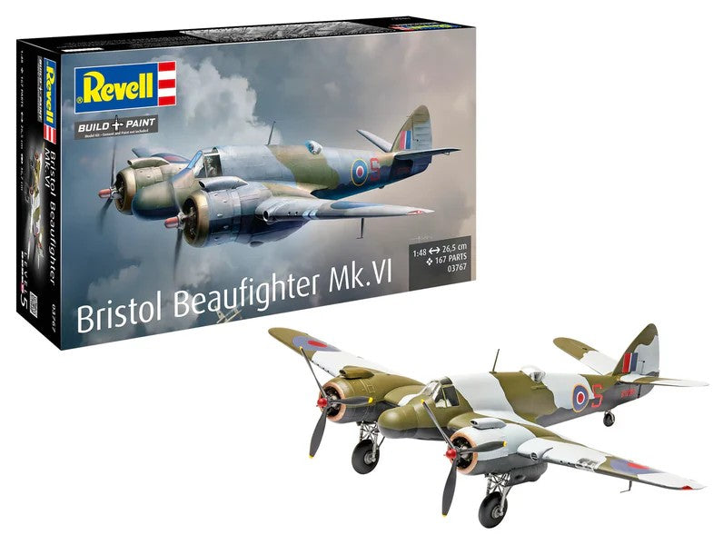 Revell of Germany 03767 1:48 Bristol Beaufighter Mk. VI Aircraft Plastic Kit