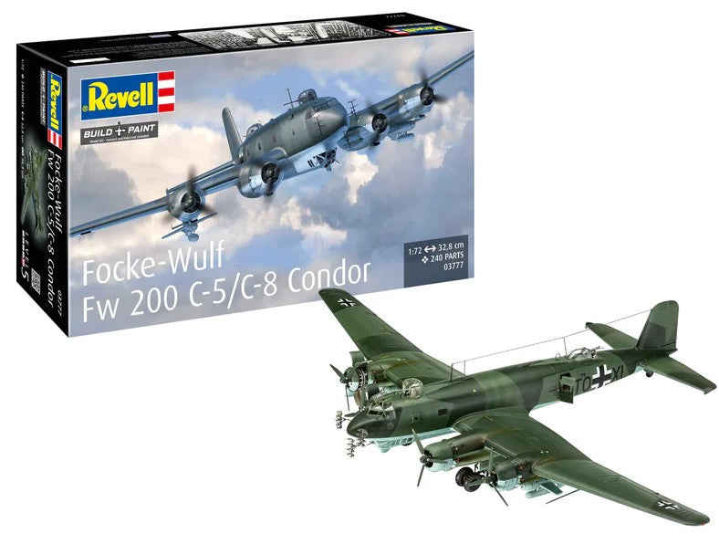 Revell of Germany 03777 1:72 Fw 200 C-5/C-8 Condor Aircraft Plastic Model Kit