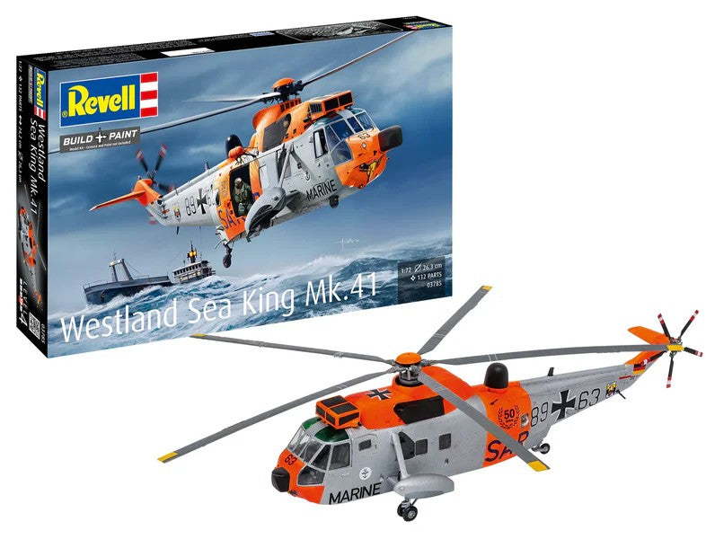 Revell of Germany 03785 1:72 Westland Sea King Mk. 41 Helicopter Plastic Kit