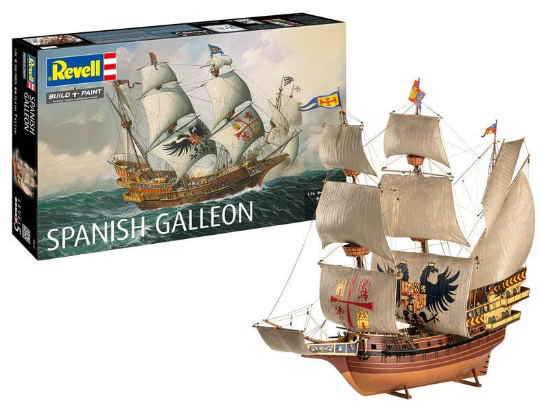 Revell of Germany 05620 1:96 Spanish Galleon Sailing Ship Plastic Model Kit