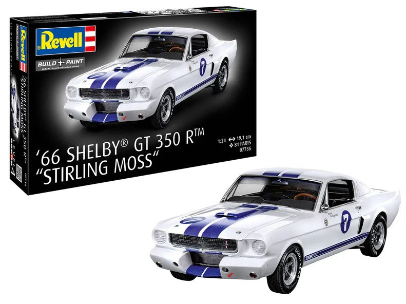 Revell of Germany 07736 1:24 1966 Shelby GT 350 R "Stirling Moss" Plastic Kit