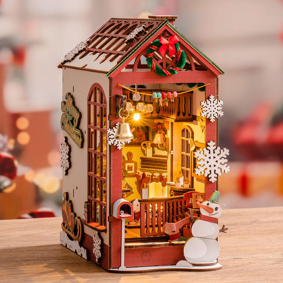 Robotime TGC07 Rolife Christmas Indoor Scene DIY Book Nook