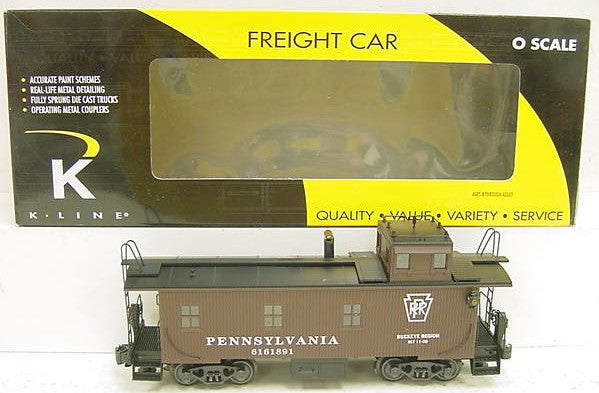 K-Line K616-1891 O Gauge Pennsylvania Railroad Illuminated Caboose NIB