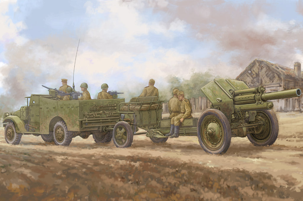 Hobby Boss Models 84537 1:35 M3A1 Late Ver Tow 122mm Howitzer M-30 Armor Kit