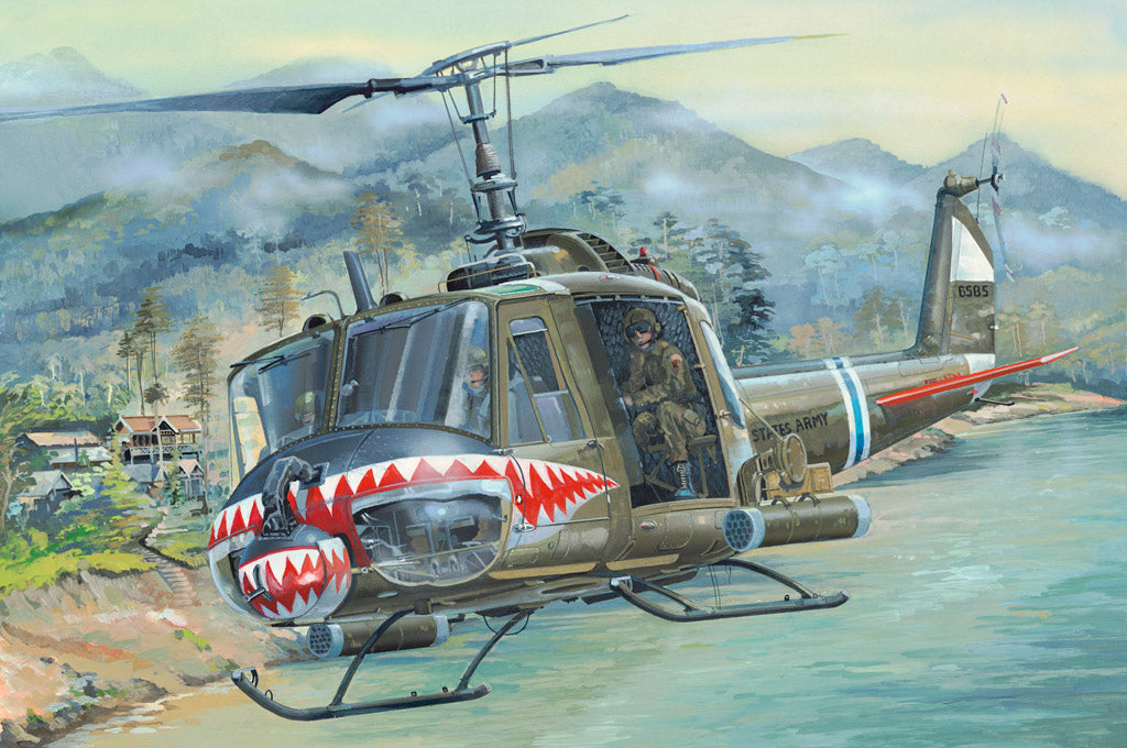 Hobby Boss s 81806 1:18 Bell UH-1 Huey Military Aircraft Helicopter Kit