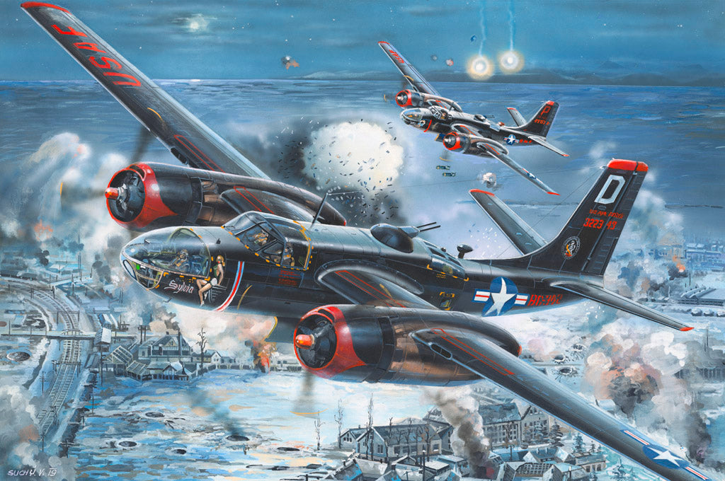 Hobby Boss Models 83214 1:32 Douglas A-26C Invader Military Aircraft Plane Kit