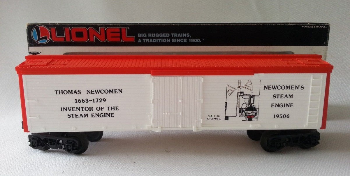 Lionel 6-19506 O Gauge Thomas Newcomen Famous Inventors Reefer LN/Box