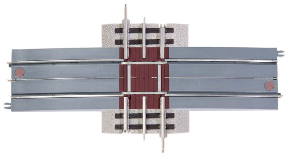 Lionel 6-21163 O Gauge SuperStreets 10" FasTrack Grade Crossing