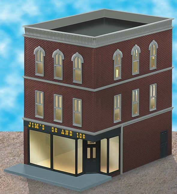Lionel 6-34130 O Assembled 3-Story Jim's 5c And 10c Store Building LN/Box