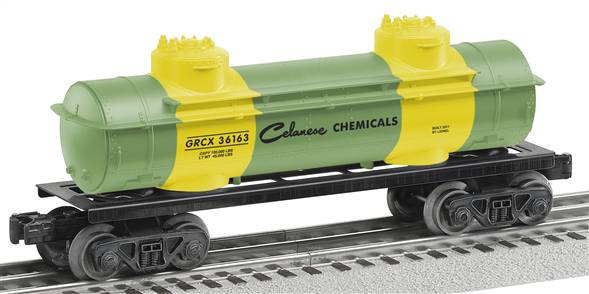 Lionel 6-36163 O Gauge Celanese 2-Dome Tank Car