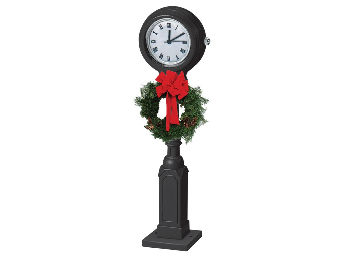 Lionel 6-37968 O LRRC Christmas Old Style Clock Tower w/Wreath NIB
