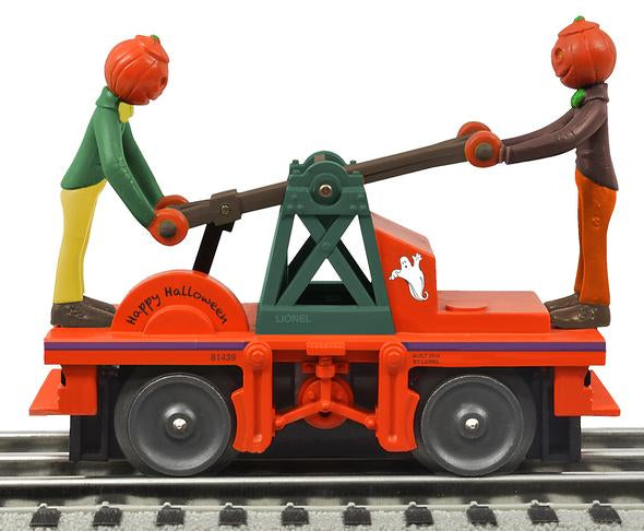 Lionel 6-81439 Halloween Pumpkinheads Operating Handcar LN/Box