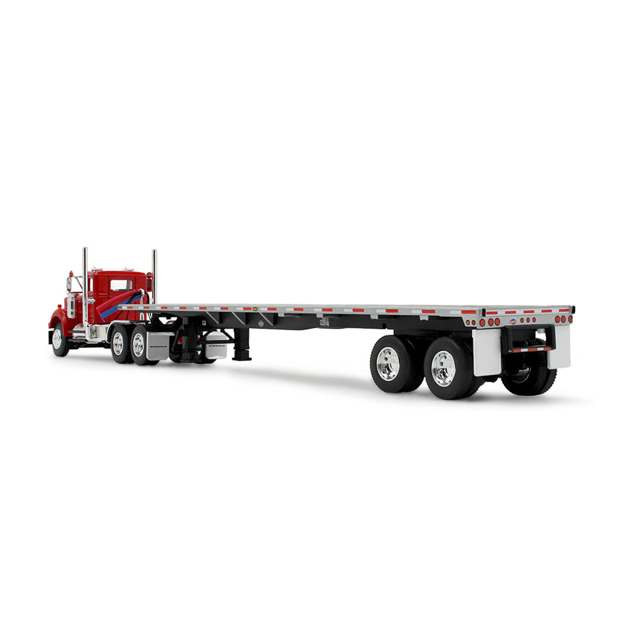 Die Cast Promotions 60-2093 1:64 White Western Star Day Cab with Flatbed Trailer