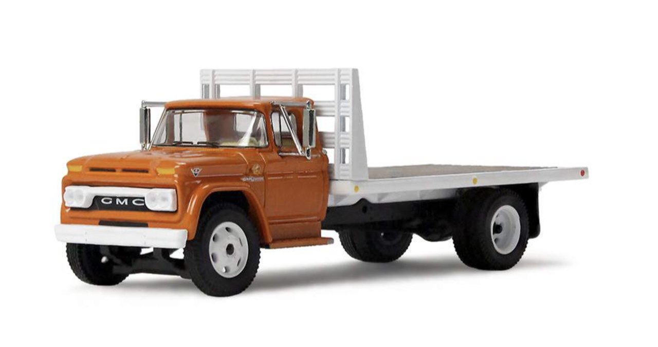 Die Cast Promotions 60-2259 1:64 Omaha Orange GMC 4000 Flatbed Truck