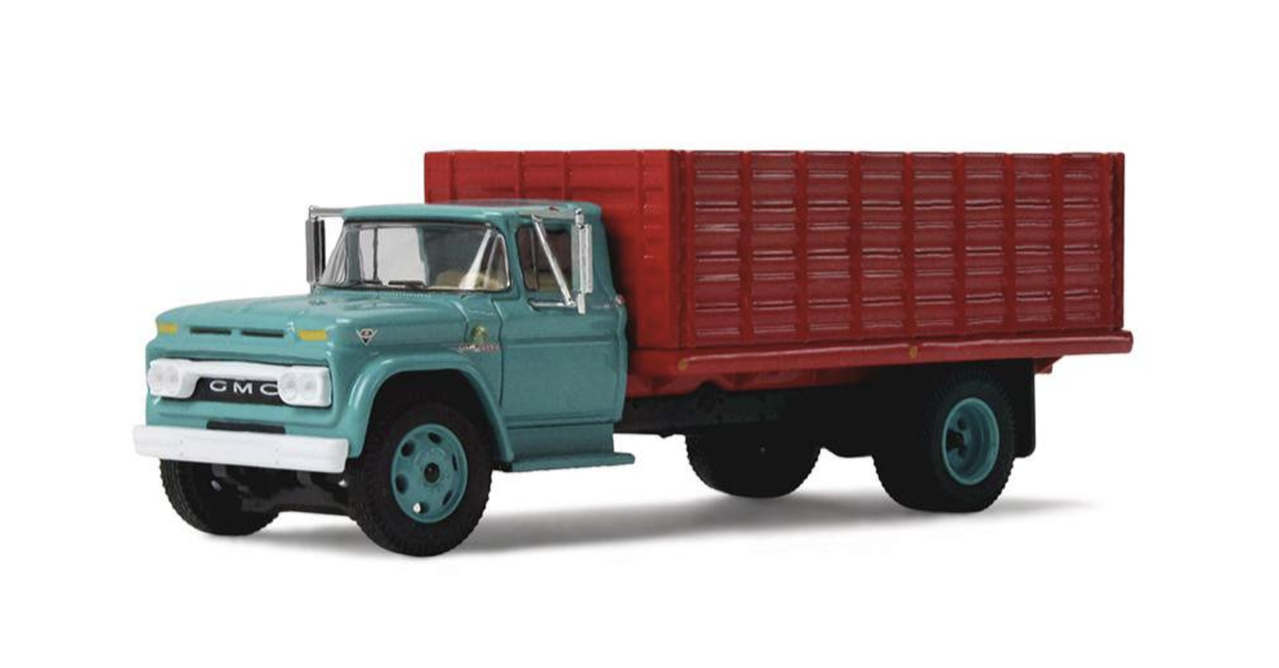 Die Cast Promotions 60-2260 1:64 Turquoise/Red GMC 4000 Grain Truck Diecast