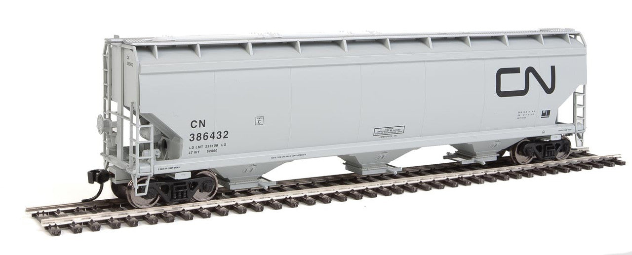 Walthers 910-7631 HO Canadian National 60' NSC 5150 3-Bay Covered Hopper #386432