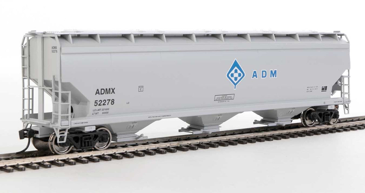 Walthers 910-7713 HO ADMX 60' NSC 5150 3-Bay Covered Hopper # 52278 Assembled