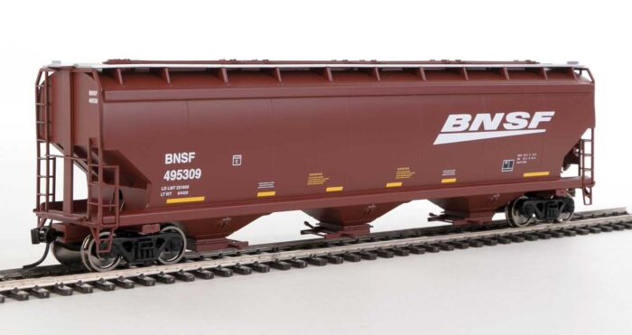 Walthers 910-7719 HO BNSF Railway 60' NSC 5150 3-Bay Covered Hopper #495309