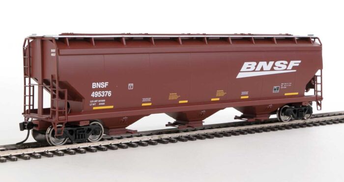 Walthers 910-7720 HO BNSF Railway 60' NSC 5150 3-Bay Covered Hopper #495376