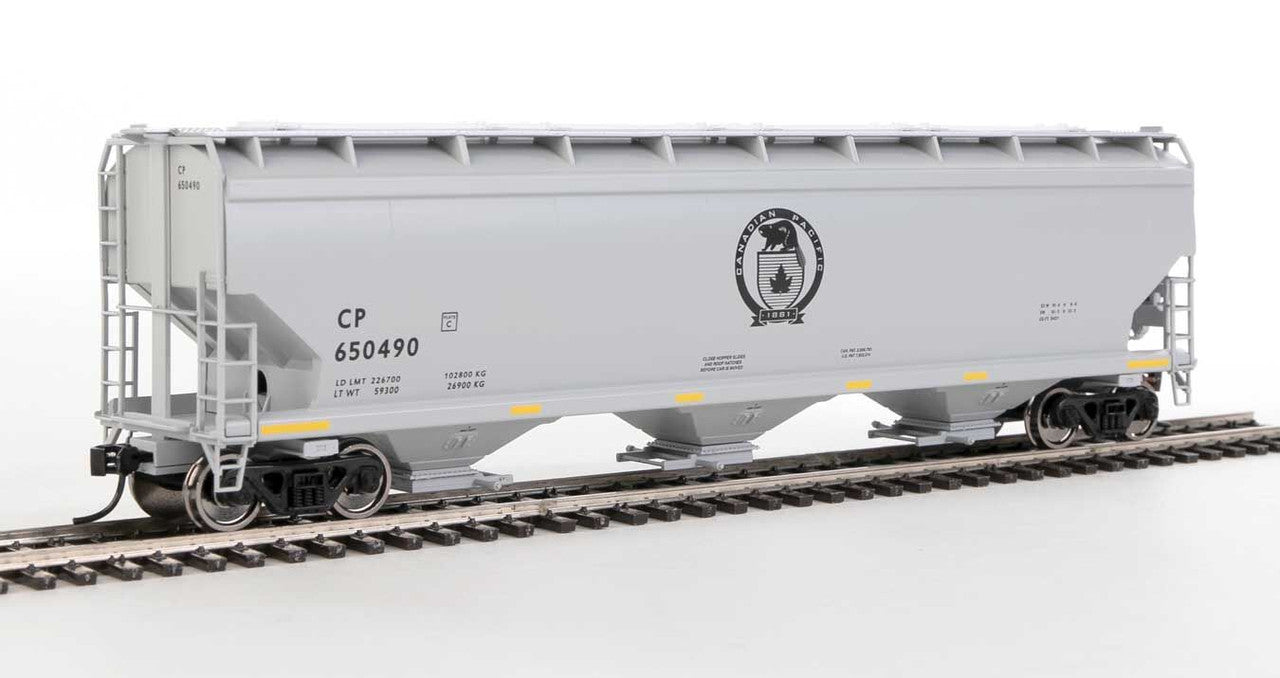 Walthers 910-7724 HO Canadian Pacific 60' NSC 5150 3-Bay Covered Hopper #650490