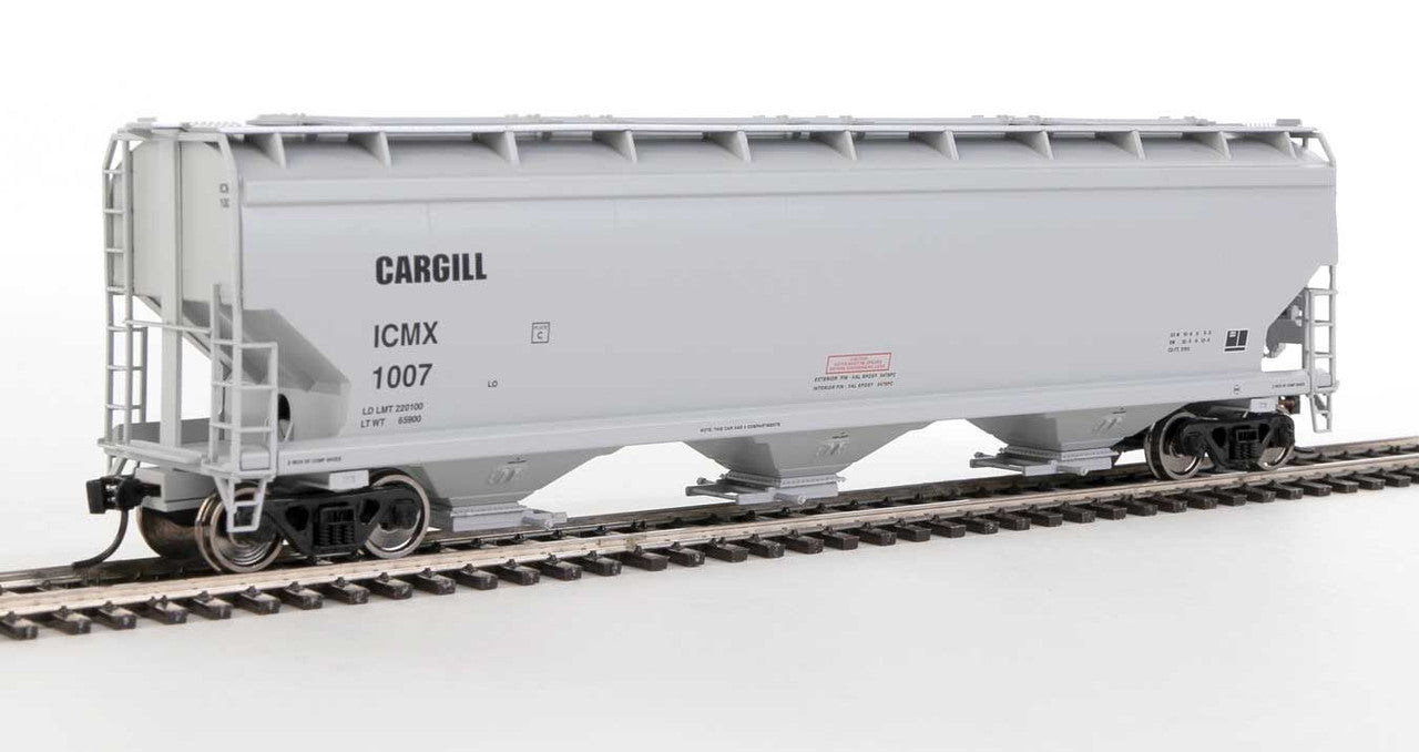 Walthers 910-7725 HO Cargill ICMX 60' NSC 5150 3-Bay Covered Hopper # 1007
