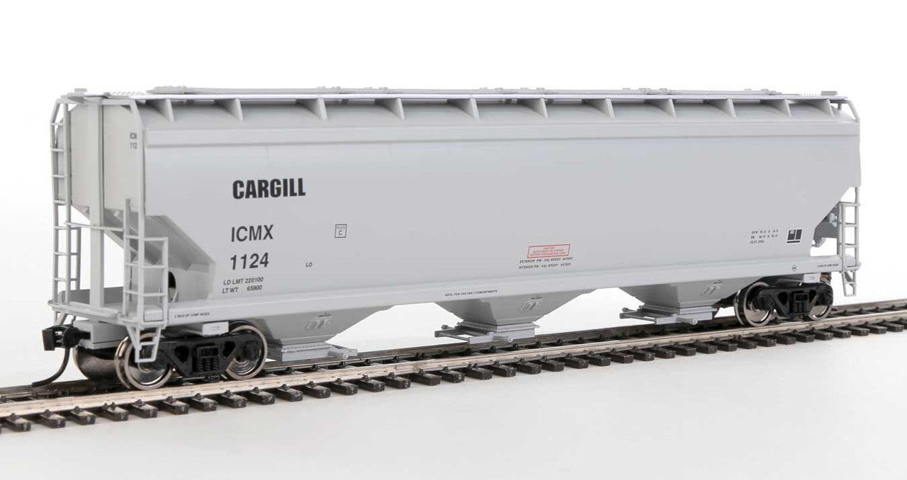 Walthers 910-7728 HO Scale Cargill ICMX 60' NSC 5150 3-Bay Covered Hopper #1124 LN/Box