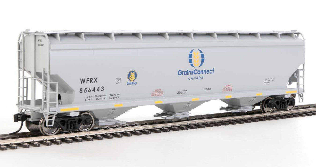 Walthers 910-7729 HO GrainsConnect 60' NSC 5150 3-Bay Covered Hopper #845443