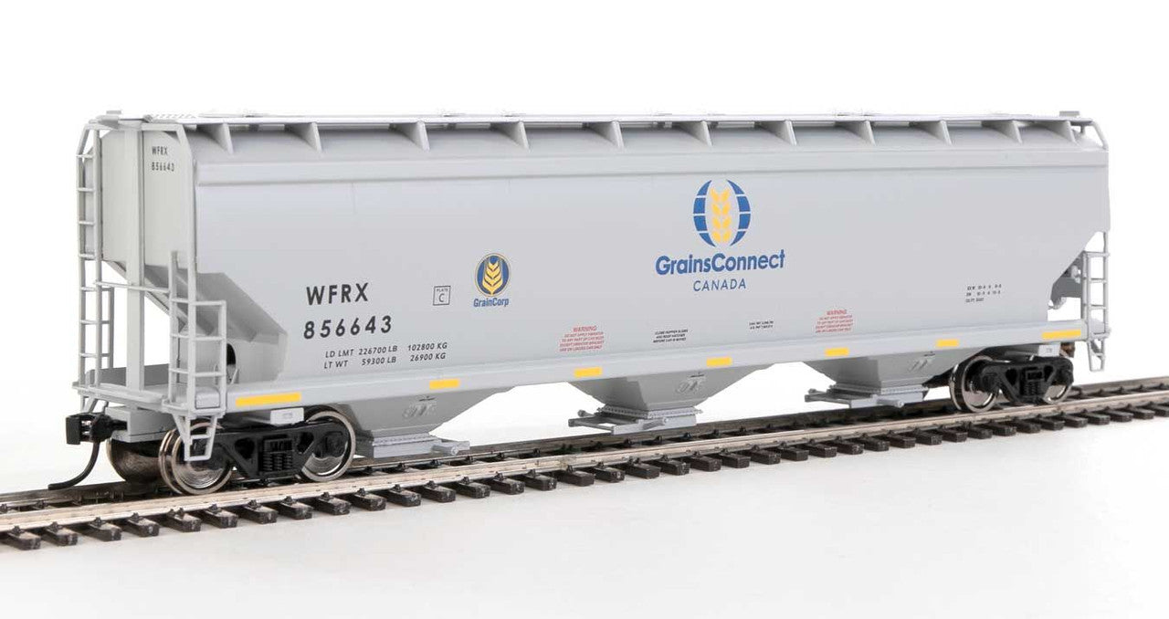 Walthers 910-7731 HO GrainsConnect 60' NSC 5150 3-Bay Covered Hopper #856643