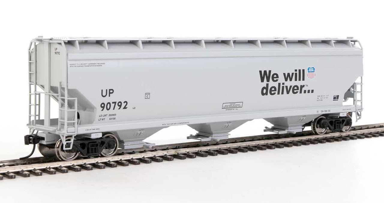 Walthers 910-7736 HO Union Pacific 60' NSC 5150 3-Bay Covered Hopper #90792