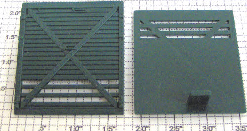 Lionel 3356-12 Green Rear Horse Car Door with Runway Stop Tab
