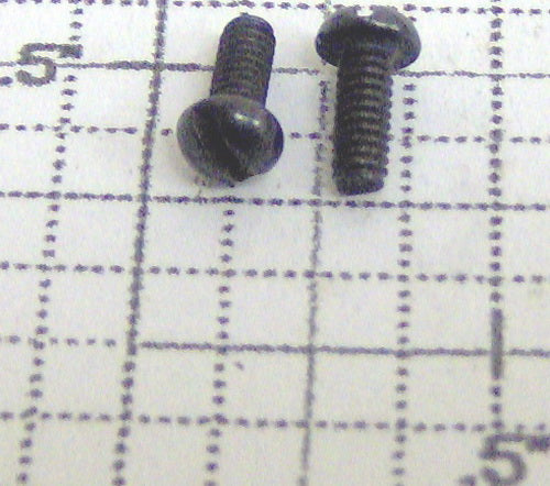 Lionel #2-56 x 1/4" Black Slotted Round Head #773 Turbo Generator Screw