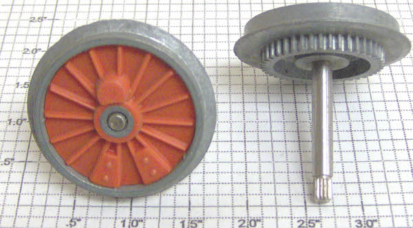 Lionel 8004-66 Gear Wheel w/Red Plastic Insert