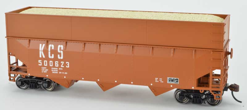 Bowser 42603 HO Kansas City Southern Woodchip Hopper Car RTR #502653