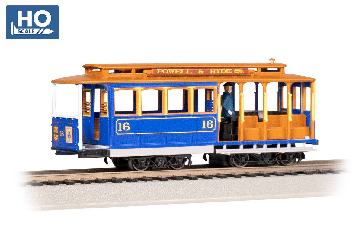 Bachmann 60528 HO Blue & Tan Cable Car #16