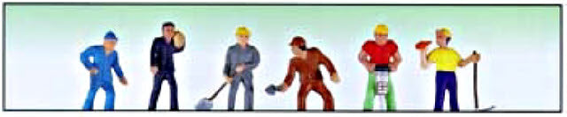 Model Power 6053 O and 0-27 Scale Work Crew Figures (Set of 6)