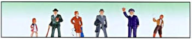 Model Power 6055 O Scale Standing Passenger Figures (Pack of 6)