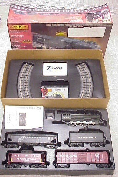 MTH 30-4023-1 O Pennsylvania 2-8-0 Steam Freight Train Set w/PS1 NIB