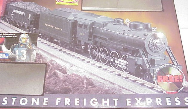 MTH 30-4023-1 O Pennsylvania 2-8-0 Steam Freight Train Set w/PS1 NIB