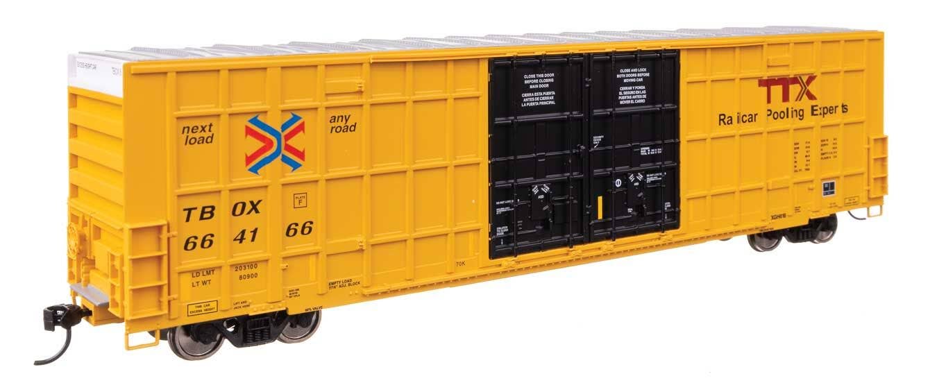 Walthers 910-3114 HO TTX 60' High Cube Plate F Horizontal Post Boxcar #664166